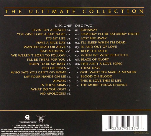 Bon Jovi: Greatest Hits-Ultimate Collection (digipack) [2CD]