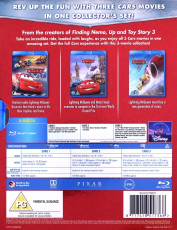 Cars 1-3 Boxset (Auta 1-3) [3xBlu-Ray]