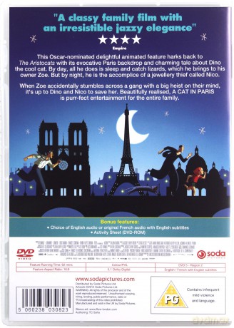Cat In Paris (Kot w Paryżu) [DVD]