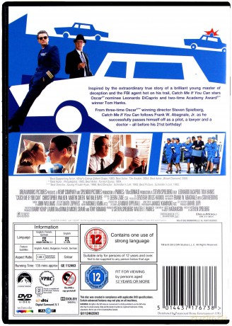 Catch Me If You Can (Złap mnie, jeśli potrafisz) [DVD]