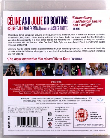 Celine And Julie Go Boating (Céline i Julie plyną statkiem) [Blu-Ray]