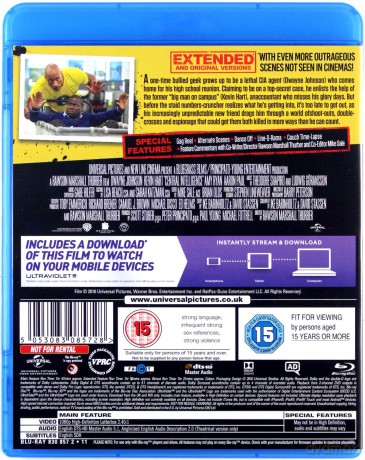 Central Intelligence (Agent i pół) [Blu-Ray]