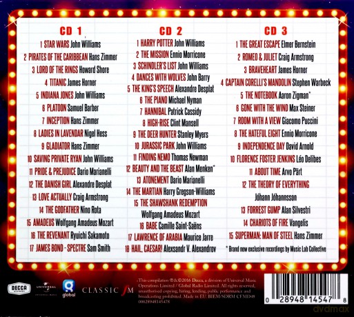 Classic FM: A Night At The Movies [3CD]