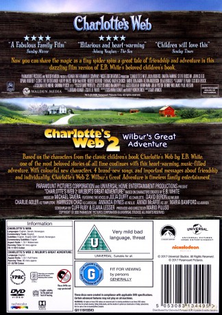 Charlotte's Web / Charlotte's Web 2 (Pajęczyna Charlotty) [2DVD]