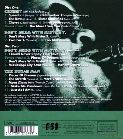 Stanley Turrentine: Cherry (With Milt Jackson) / Dont Mess With Mister T. / The Sugar Man [2CD]