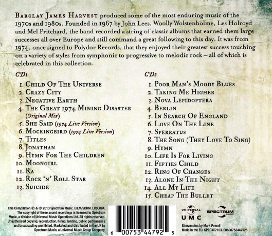 Barclay James Harvest: Child Of The Universe [2CD]