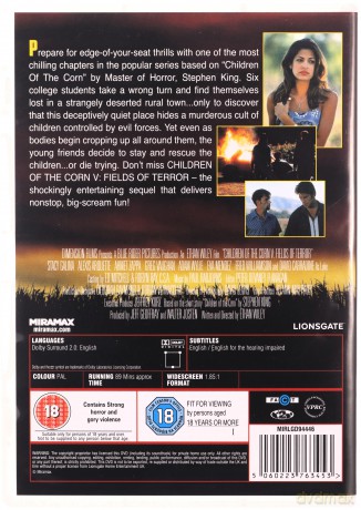 Children Of The Corn 5 Fields Of Terror (Dzieci kukurydzy 5: Pola grozy ) [DVD]