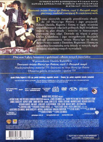 Harry Potter i Kamień Filozoficzny wydanie kolekcjonerskie [3DVD]