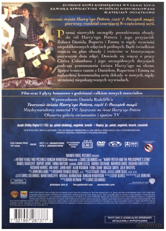 Harry Potter i Kamień Filozoficzny wydanie kolekcjonerskie [3DVD]