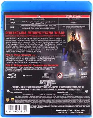 Łowca androidów: Ostateczna wersja reżyserska [Blu-Ray] 