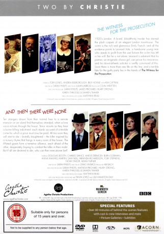Christie The Witness For The Prosecution And Then There Were None (Świadek oskarżenia / I nie było już nikogo) [2DVD]