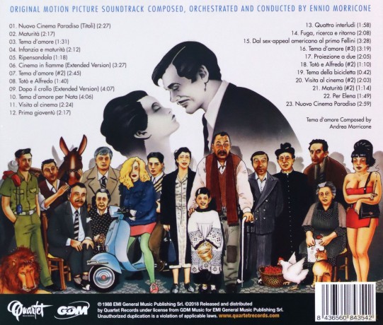 Ennio Morricone: Cinema Paradiso soundtrack [CD]