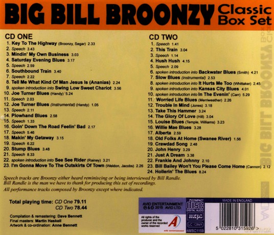 Big Bill Broonzy: Classic Box Set [CD]