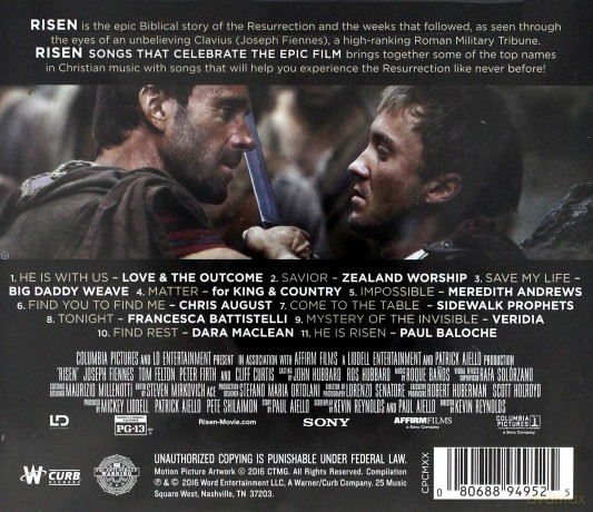 Risen: Songs That Celebrate The Epic Film soundtrack (Zmartwychwstały) [CD]