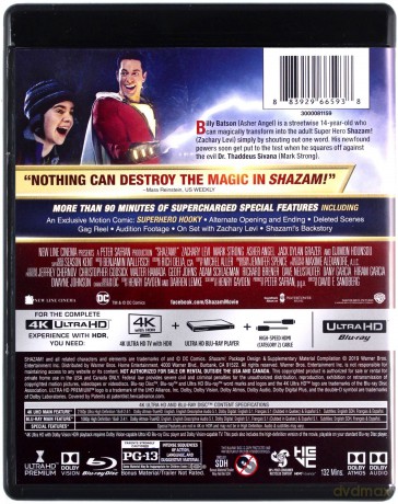 Shazam! [Blu-Ray 4K]+[Blu-Ray]