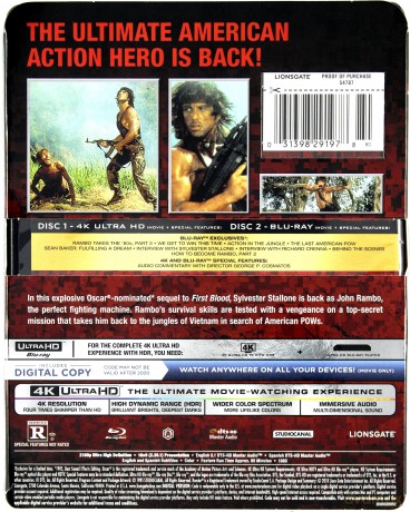 Rambo: First Blood Part II [Blu-Ray 4K]+[Blu-Ray]