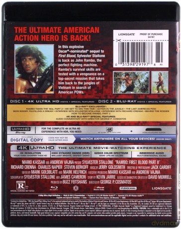 Rambo: First Blood Part II [Blu-Ray 4K]+[Blu-Ray]