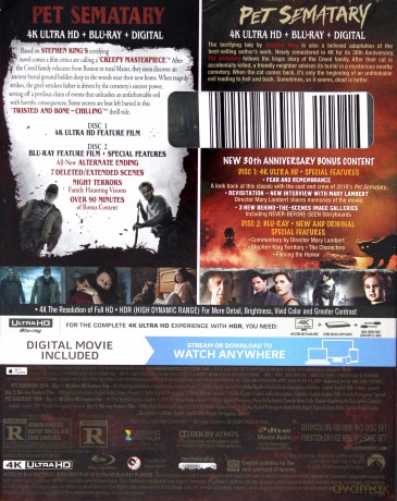 Pet Sematary (1989/2019) (Smętarz dla zwierzaków) [2xBlu-Ray 4K]+[2xBlu-Ray]