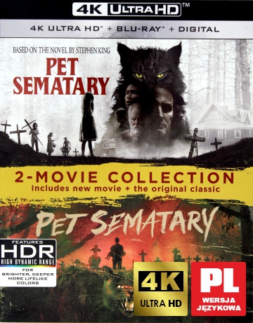 Pet Sematary (1989/2019) (Smętarz dla zwierzaków) [2xBlu-Ray 4K]+[2xBlu-Ray]