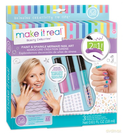 Make it real - Zestaw do manicure z motywem syren