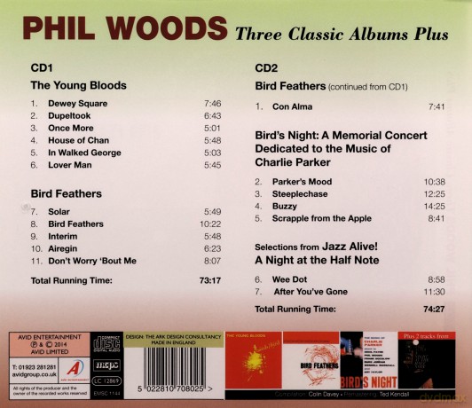 Phil Woods: 3 Classic Albums Plus [2CD]