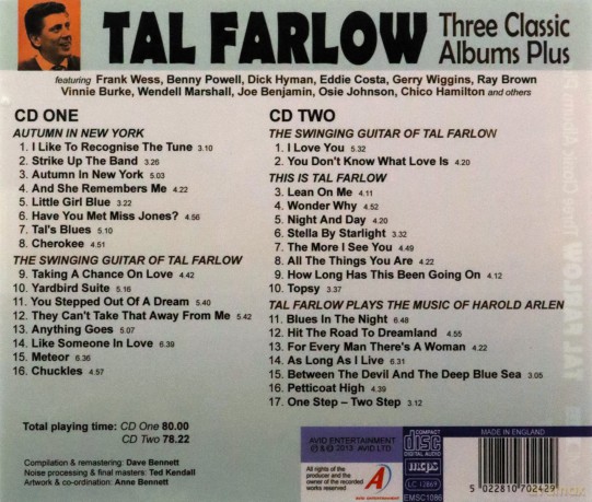 Tal Farlow: 3 Classic Albums Plus [2CD]