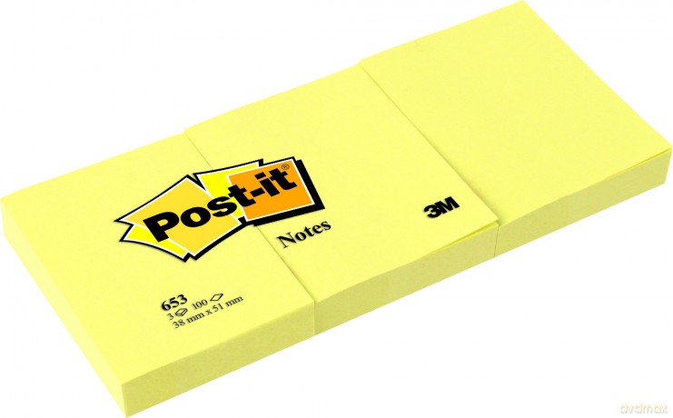 3m Post: 3M Post-it - Foglietti Post-it Colore Giallo Canary 38mmx51mm (12 pz)