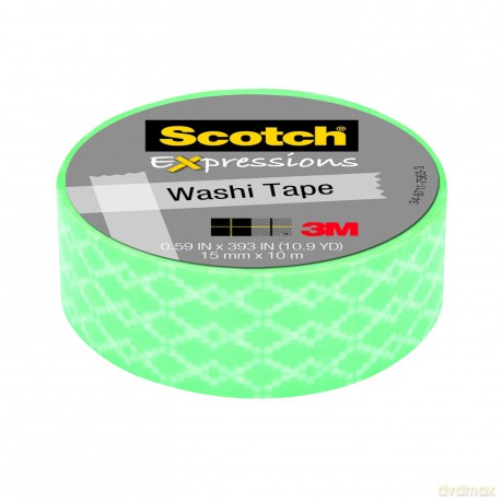 3m Post: 3M Post-it - Nastro Decorativo Scotch Washi Expressions Greche Azzurre E Bianche
