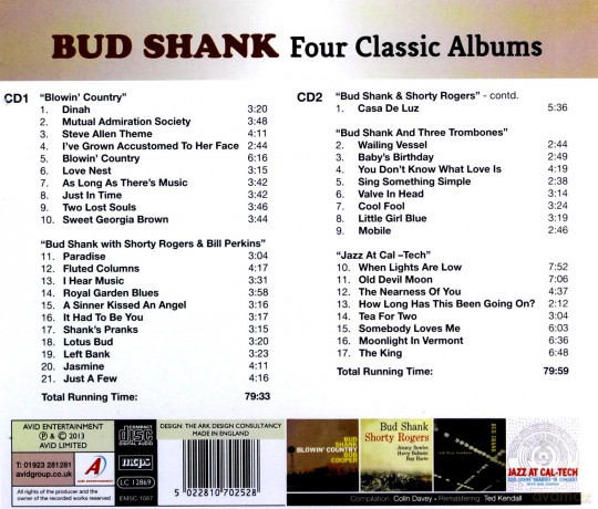 Bud Shank: 4 Classic Albums 2 [2CD]