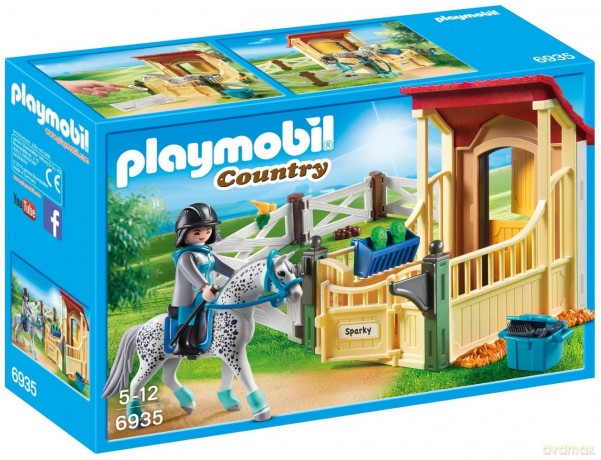 Playmobil - Horse Stable With Appaloosa (6935): 6935 Stalla Con Cavallo Appaloosa