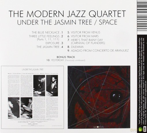 Modern Jazz Quartet: Under The Jasmine / Space (2 On 1) (ecopack) [CD]