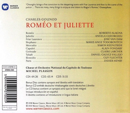 Plasson: Romeo Et Juliet (3cd+Cdrom) [4CD]