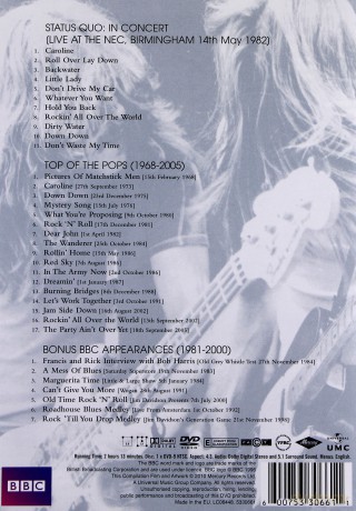 Status Quo: Live At BBC [DVD]