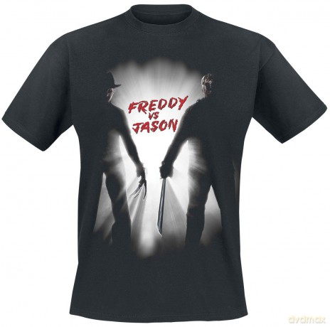 A Nightmare On Elm Street Freddy Vs Jason T-Shirt Black Xxl