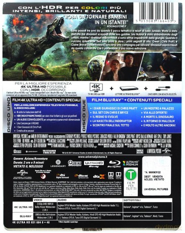 Jurassic World: Fallen Kingdom (Upadłe królestwo) (steelbook) [Blu-Ray 4K]+[Blu-Ray]