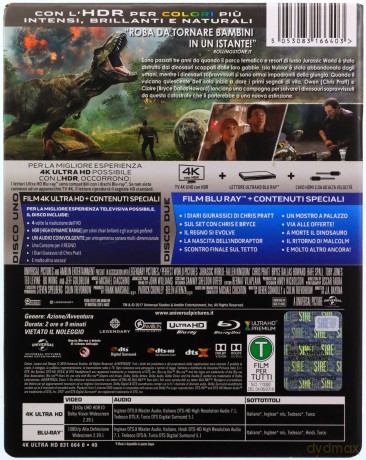 Jurassic World: Fallen Kingdom (Upadłe królestwo) (steelbook) [Blu-Ray 4K]+[Blu-Ray]