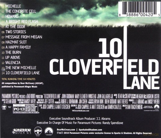 Bear Mccreary: 10 Cloverfield Lane soundtrack [CD]