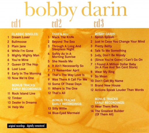 Bobby Darin: Beyond The Sea - The Hits [3CD]