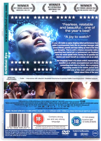 Blue Is The Warmest Colour Abdellatif Kechiche (Życie Adeli - Rozdział 1 i 2) [DVD]