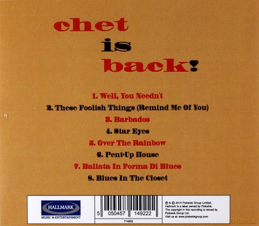 Chet Baker: Chet Is Back [CD]