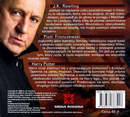 Harry Potter i Komnata Tajemnic - Joanne K. Rowling (digipack) [AUDIOBOOK] [CD-MP3]