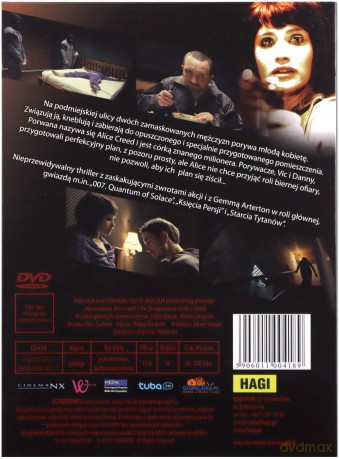 Uprowadzona Alice Creed (digipack) [DVD]