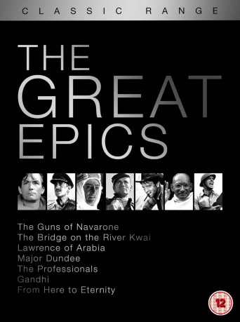 Classic Range - The Great Epics (Działa Navarony / Most na rzece Kwai / Lawrence z Arabii / Major Dundee / Zawodowcy / Stąd do wieczności) [7DVD]