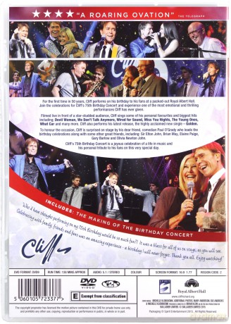 Cliff Richards 75Th Bday Concert [DVD]