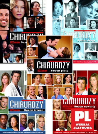 Chirurdzy sezony 1+2+3+4+5 Pakiet [28DVD]