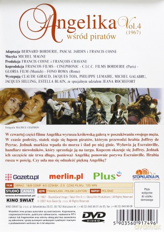 Angelika wśród piratów [DVD]