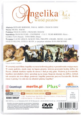 Angelika wśród piratów [DVD]