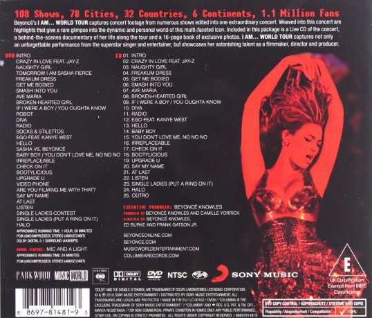 Beyonce: I Am...World Tour [DVD]+[CD]