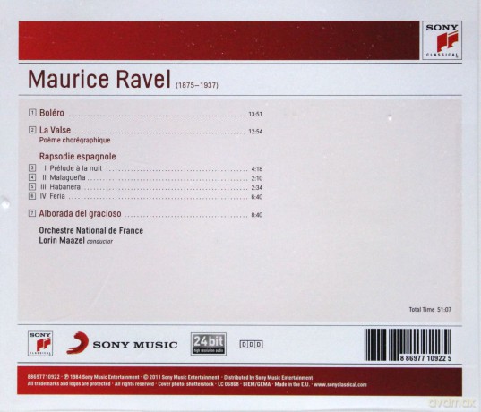 Pierre Boulez: Ravel: Bolero; Alborado; La Valse; Rhapsodie Espagnole; Pavane [CD]