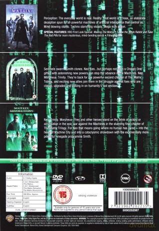 Complete Matrix Trilogy (Matrix / Matrix reaktywacja / Matrix rewolucje) [3DVD]